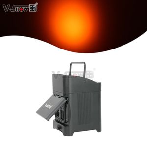 V-Show Battery wireless Led Par uplights 4*18w RGBWA+UV 6in1 IP65 Waterproof battery powered and wireless dmx outdoor