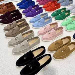 Sneakers Slaser Damen Herren Kleidungsschuhe Designer Luxusmodische Männer Business Leder flach Low Top Wildleder Kuh Leder Oxfords es lässige Mokassins Lazy Schuh Größe 35-45