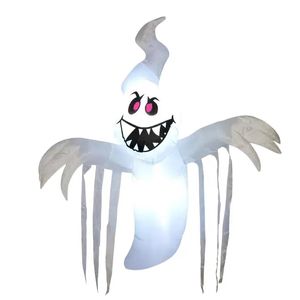 1pc Tangkula 6 FT Halloween Inflatable Ghost, Blow-up Hanging Decoration With 2 Built-in LED Lights & Powerful Blower, Indoor & Outdoor Floating Party Decoration For Yard,