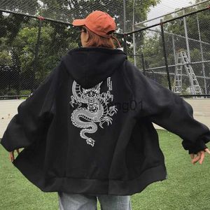 Mens Hoodies Sweatshirts Herr Hoodie Chinese Dragon Comics Sweatshirt Långärmad extra stor gatakläder Casual Warm Bekväm blixtlås Sweatshirt x101