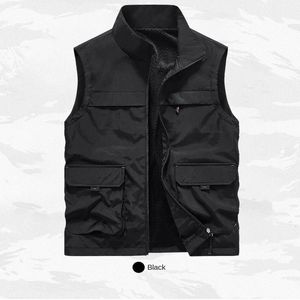 Gilet da uomo Abbigliamento Gilet estivo Cappotto da uomo Maglia da caccia Giacche invernali Giacca tattica militare multitasche senza maniche 231011