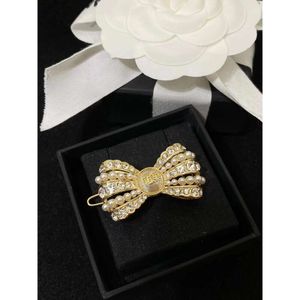 Designers For Women New Fragrant Grandma Classic Fashion Korean Chain Fashion Versatile Small Fragrant Wind Bow Pearl C Letter Hairpin