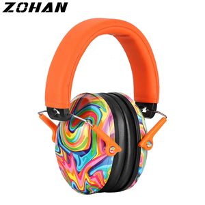 Ear Muffs ZOHAN Kid Ear Protection Baby Noise Earmuffs Noise Reduction Ear Defenders earmuff for children Adjustable nrr 25db Safety 231012