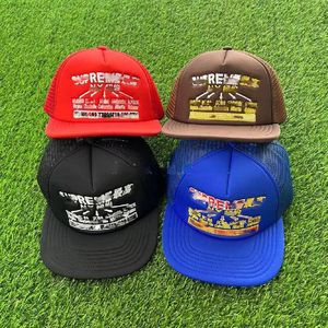 Berretti da baseball unisex di marca alla moda Su Cappello estivo da camion americano Cappello a tesa piatta resistente al sole