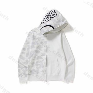 Squali con cappuccio Bapesta scarpe da uomo maschi da donna Deisigners Black White Jacket Man High Bape con cappuccio camuffato con cappuccio con cappuccio pieno zip 471 471