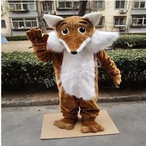 Fox Mascot Costume High Quality Cartoon Anime Theme Character vuxna storlek Julfest utomhus reklamdräkt kostym