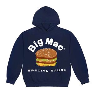 Novo 2023 Moletons Masculinos Moletons Puff Print Cactus Plant Flea Market Big Mac Molho Especial Hamburger Hoodie Homens Mulheres 1 Melhor Qualidade CPFM Pulôver Com Capuz