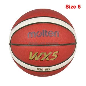 Bolas bolas de basquete fundido tamanho oficial 765 pu material mulheres ao ar livre indoor match treinamento com saco líquido agulha esportes ao ar livre em dhtp1
