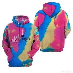 logotyp jag är kenough merch 3d tryck överdimensionerad hoodie kvinnor män långärmad crewneck sweatshirt casual tracksuit roliga kläder