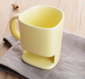 Универсальные керамические чашки для печенья Керамические кружки Кофейная чашка Креативное кофейное печенье Молочные десертные чайные чашки Кружки для нижнего хранения 4 стиля
