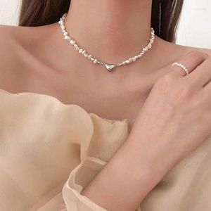 Hänge halsband mode oregelbundna pärlkedja choker halsband för kvinnor flickor trend smycken hjärt brud engagemang