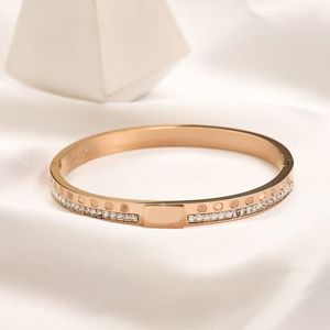 Designer-Armband für Damen, Schraube, Liebe, Diamant-Armband, Luxus-Schmuck, trendiger Armreif, Edelstahl, dünn, vergoldet, Silber, Gold, Armbänder, lässig, exquisit, zb065