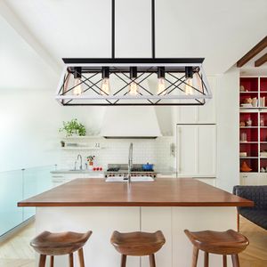 5-Light Farmhouse Chandeliers For Dining Room(No Bulbs)