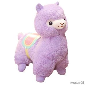 Suprimentos de brinquedo de Natal Macio Recheado Sela Brinquedo de Pelúcia Bonito Fuzzy Plush Animal Boneca Roxo Rosa Branco Ovelha Presente Criativo para Crianças Menina R231012