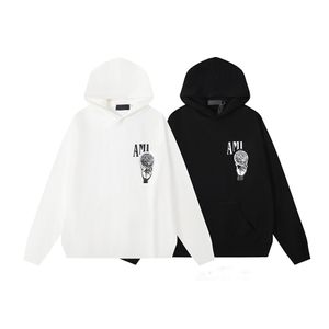 Herren-Kapuzenpullover, amerikanischer Street-Style, Designer-Pullover, modischer Briefdruck, Kristallkugel, Graffiti-Pullover, Kappe, weniger Schwarz-Weiß-Kapuzenpullover, BELZ