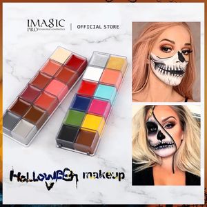 Краска для тела IMAGIC 12 цветов Flash Tattoo Face Body Paint Oil Painting Art Halloween Party Fancy Dress Beauty Makeup Tools 231012