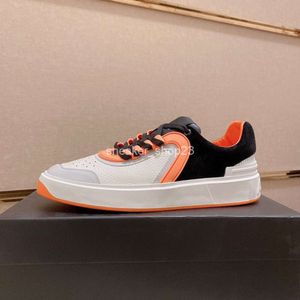 Męskie skórzane buty sportowe modna marka marka oryginalna Balmian Casual High-end-end-end-end-end-sneakers