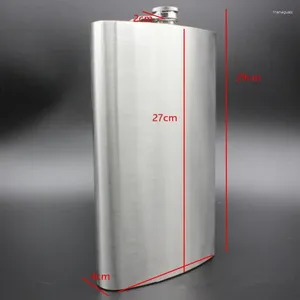 Hip Flasks Outdoor Wine Pot Portable Flask Metal With Leather Cover Stainless Steel Big Capacity 1800ml High Quality