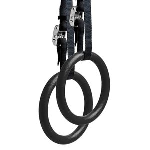 Gymnastic Rings Fitness Gymnastics Rings ABS Gym Rings with Adjustable Straps for Total Body Conditioning Workout Strength Training at Home 231012