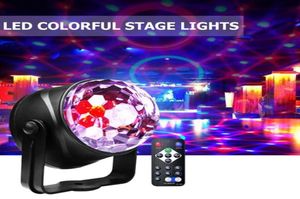 Epacket Portable Laser Projector Lamp Stage LED -lampor RGB Seven Mode Lighting Mini DJ Laser med fjärrkontroll för jul PAR5167758