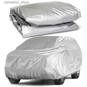 Capas de carro s/m/l/xxl capa anti-uv impermeável à prova de poeira interior ao ar livre universal para sedan caminhão suv completo q231012