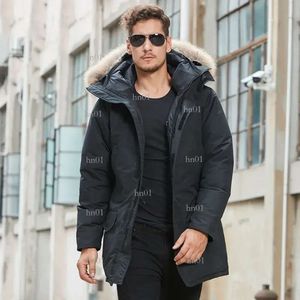 Ny stil vindtät designer män langford parka down jacka vit chaqueton kanadensiska tyg utomhus kappa piumino huva varm doudoune87