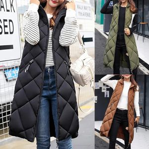 Women's Jackets 2023 Autumn Winter Outwear Stylish Zipper Pockets Lady Coat Thick Vest Hooded Casual for Daily Wear 231012