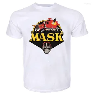 Męska koszulka T -koszulka Vintage Mask Mobile Armored Strike Kommand Retro M A S K Cartoon Movies 80s