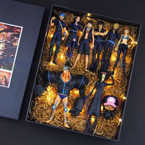 Maskottchen-Kostüme, One Piece, Anime-Figur, schwarze Kleidung, Theaterversion von Ruffy Zoro, Sanji Francine Nami, Actionfigur, PVC-Sammlung, Modellspielzeug