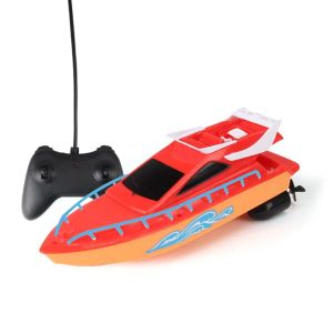 Rennboot-Radio-Fernbedienung, elektrischer Doppelmotor, Hochgeschwindigkeits-Rennboot-Modell, Spielzeugschiff, Geschenk für Kinder