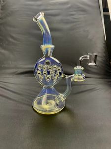 Rainbow color Customisation honeycomb bong hookahs bongs for smoking Borosilicate oil burner ong Gravity Hookah Elf Bardab rig ash catcher bongs Give two free gifts