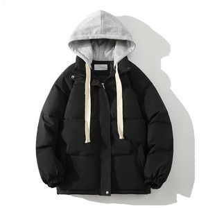 Erkekler Down Parkas Black Puffer Ceket Erkekler Kış Kapşonlu Yastıklı Ceketler Rüzgar Yastığı Su Geçirmez Açık Kadın Parka Coats Street Giyim 231012