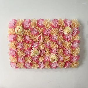 Dekorativa blommor Rose Artificial Flower Wall Diy Wedding Decoration Birthday Party Backdrop Shop Window Panels Dekor Anpassad