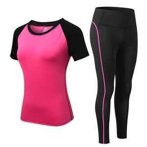 Yoga outfit 2023 Sports Woman Sportswear Set Tracksuit For Women LeggingsGyM Top Fitness Gym passar Sportkläder 231012