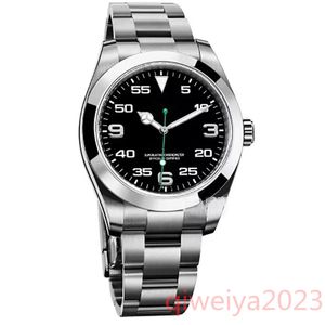 U1 TOP AAA Luksusowe mężczyzn Watch Air King Wysokiej jakości Eksplorator Vintage stal nierdzewna 2813 Sapphire Glass Mirror Automatyczne mechaniczne zegarek Niebo 116900 Standard