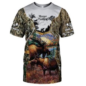 European and American fashion hunting men's T-shirt printing high quality T-shirt designer short sleeve T-shirt pullover roun301z