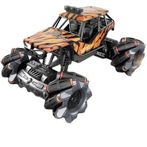 Rc Trucks Toys Cool 360 Degree Rotation 4WD Off Road Rc Car Powerful Climbing Driving Remote Control Car Toys For Children Gifts