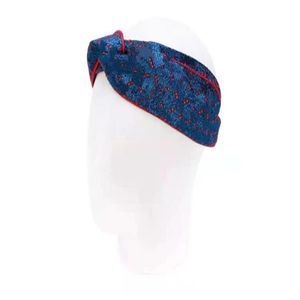 Designer turbante hairband cruz de malha bandana moda senhoras inverno outono mais quente elástico headbands linha ouro larga headwraps h251d