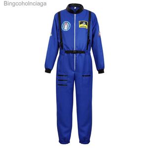 Themenkostüm Herren Astronaut Come Spaceman Overall Weltraum Halloween Cosplay JumpsuitL231013