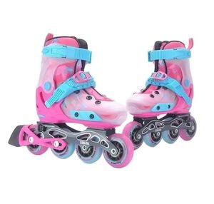 Patins em linha Juventude botas duras CNC quadro skate SLALOM ajustável Patines 4 Ruedas piscando sapatos inline para crianças 231012