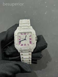 Luxury Mens Watch for Men Designer Ruch Watches Wysokiej jakości Diamond Moissanite Watch Montre Iced Out Watch Automatyczne męskie luksus