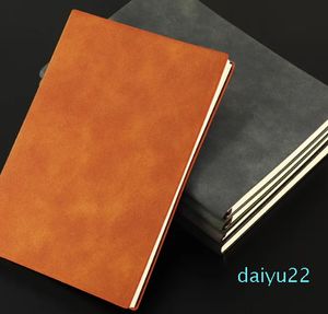 Partihandel Färgglada anteckningsböcker Förtjockade affär Notepads Anpassade handbok Student Stationery Writing Notebook Pu Leather Page Divider Tryckt logotyp