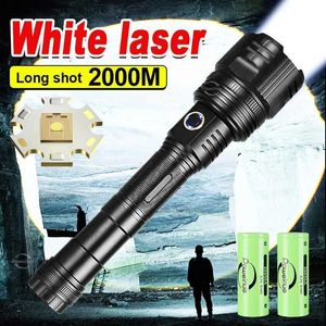 Taschenlampen Neue Super-Taschenlampen Taschenlampen Ultrastarke Taschenlampe USB-Aufladeblitzlicht 12000MAh LED-Taschenlampe Zoom Taktische Laterne Q231013