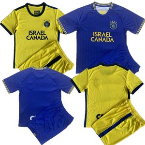 2023 24 uomini + bambini maglia da calcio Maccabi Tel Aviv set 23 24 maglia da calcio personalizzata personalizzata