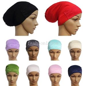 Underscarf hijab feminino osso gorro gorro turbante muçulmano boné interno islâmico sob lenço headwear envoltório árabe hijabs chapéu