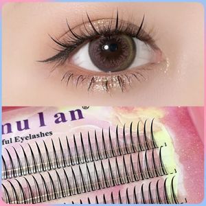 Falska ögonfransar AM Form Premade Makeup Enskilda fransar Kluster Spikes Lash Wispy Russian Natural Fluffy 231012