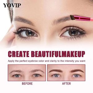 Eyebrow Enhancers Multi Function Concealer Makeup Brush Ultratin Angled Rhombus 4D Hair Stroke Brow Stamp With Cream 231012