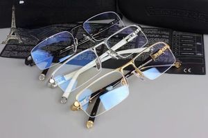 Okulary projektantów unisex pół ramy swobodne okulary krótkowzroczne