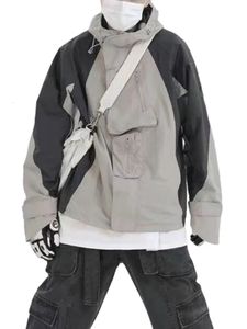 Herrenjacken Vintage Outdoor-Jacken Männer Frauen Y2k Streetwear Wasserdicht Übergroße Frühling Mit Kapuze Harajuku Windjacke Mantel Koreanische Mode 231012