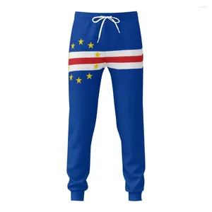 Men's Pants Cape Verde Flag Mens Sweatpants With Pockets Joggers For Men Sports Casual Sweat Drawstring